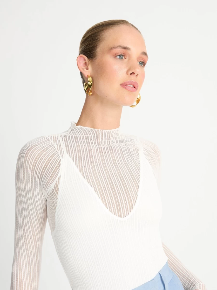 SHEIKE Women's Vertigo Mesh Top - Stylish Breathable Fashion Blouse