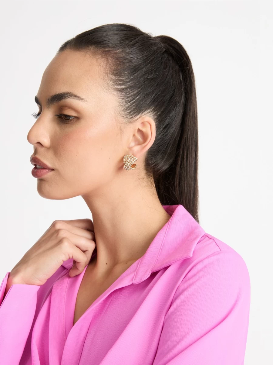 SHEIKE Infinity Earrings for Women - Sterling Silver Hoop Earrings with Eternal Love Design